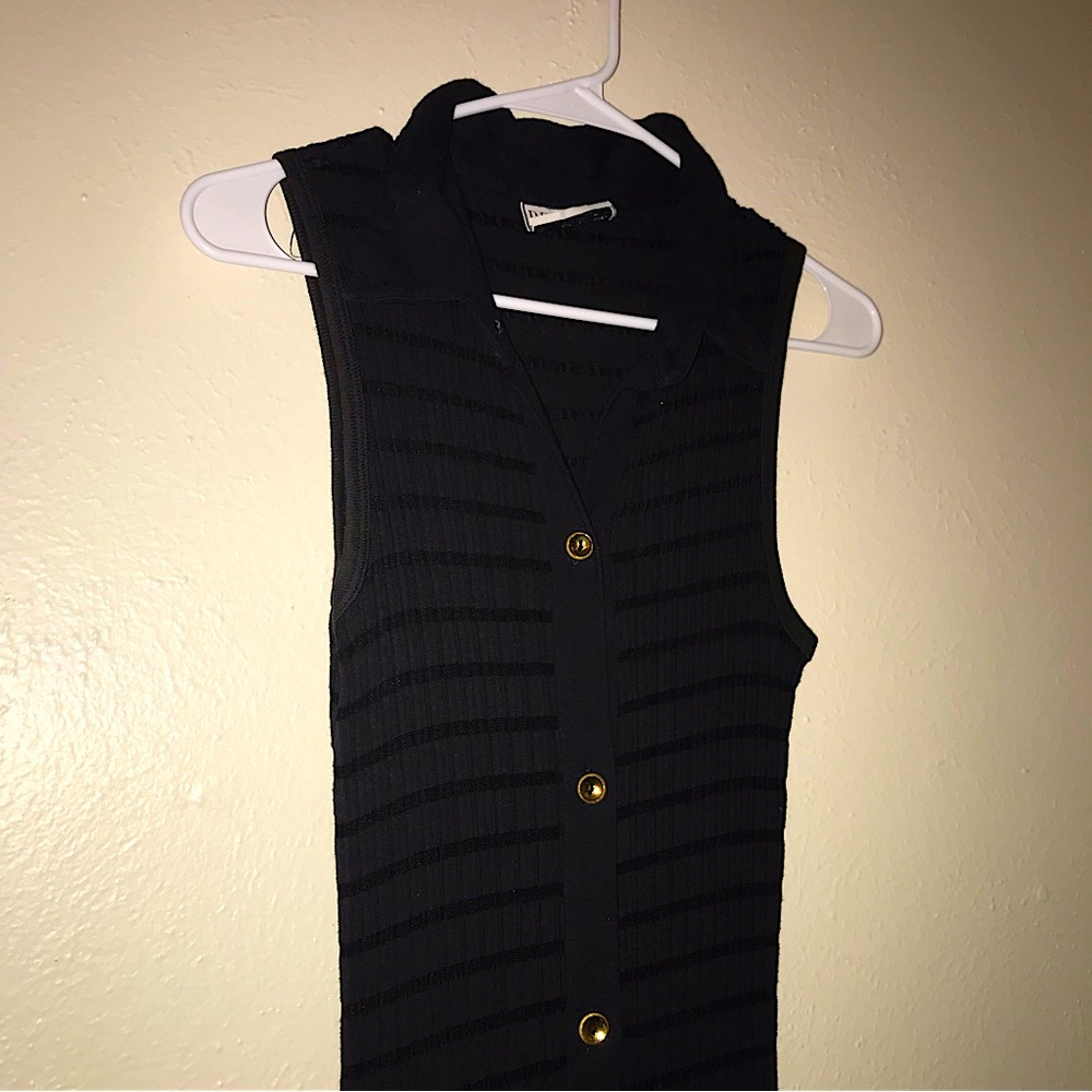 Vintage 90s Sheer Striped Rave Club Romantic Goth Dark Academia Dress